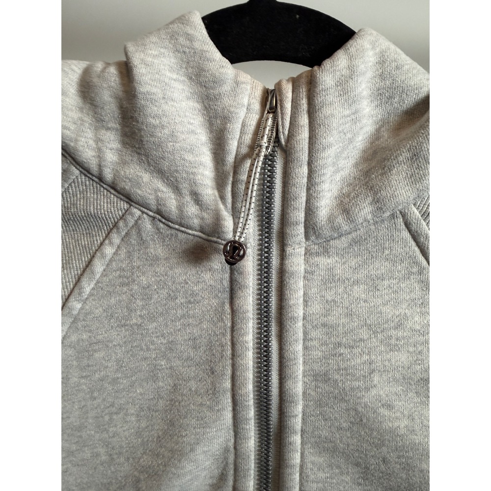 Lululemon Scuba Oversized Half-Zip Hoodie Heathered Core Ultra Light Grey XS/S - Picture 3 of 6